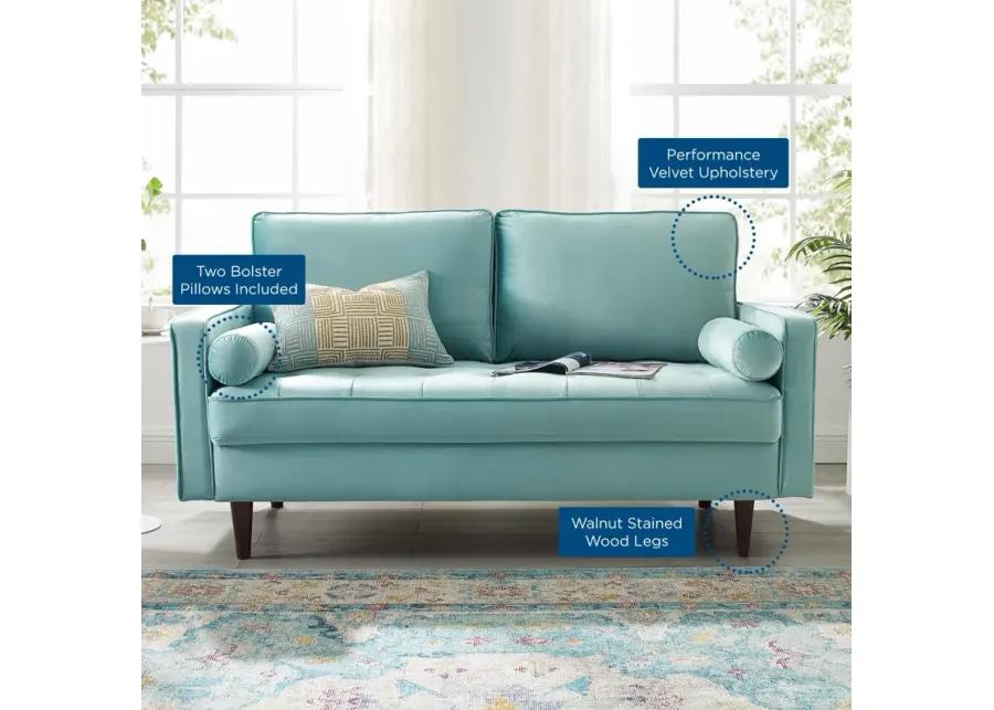 Valour Performance Velvet Loveseat