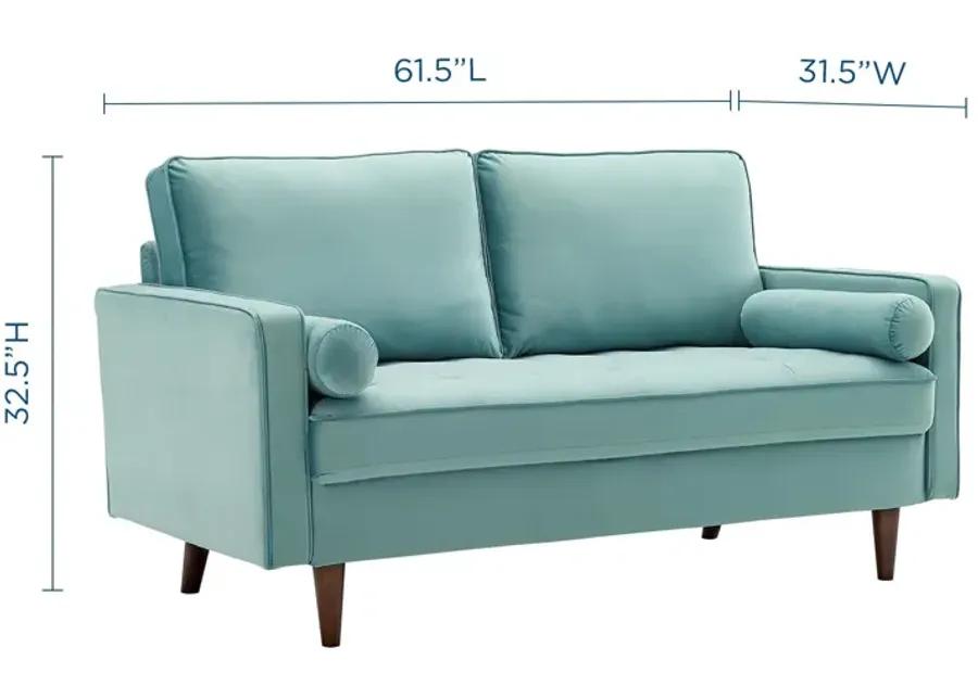 Valour Performance Velvet Loveseat