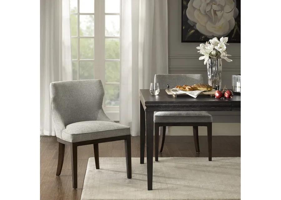 Madison Park Signature Hutton Grey Dining Side Chair (set of 2)