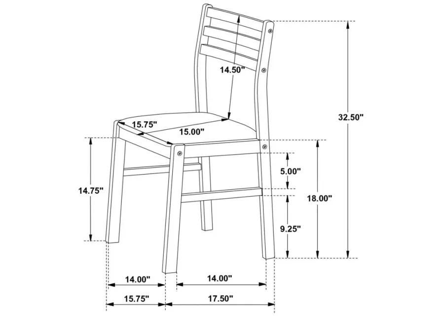 Bucknell 3-piece Dining Set with Drop Leaf Cappuccino and Tan