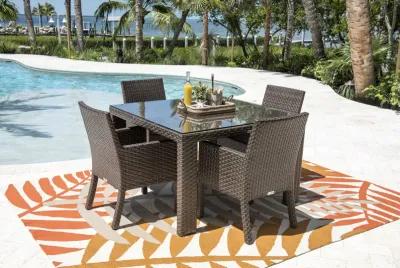 Fiji 5-Piece Armchair Dining Set with Cushions