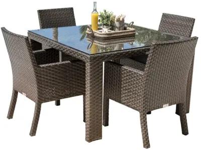 Fiji 5-Piece Armchair Dining Set with Cushions