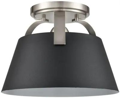 Jepson 9.5'' Wide 1-Light Semi Flush Mount - Matte Black