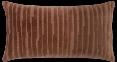 transitional  cocoa brown Pillow