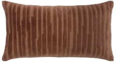 transitional  cocoa brown Pillow