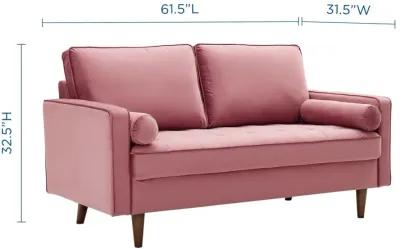 Valour Performance Velvet Loveseat