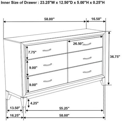 Rathgormack 6-Drawer Dresser