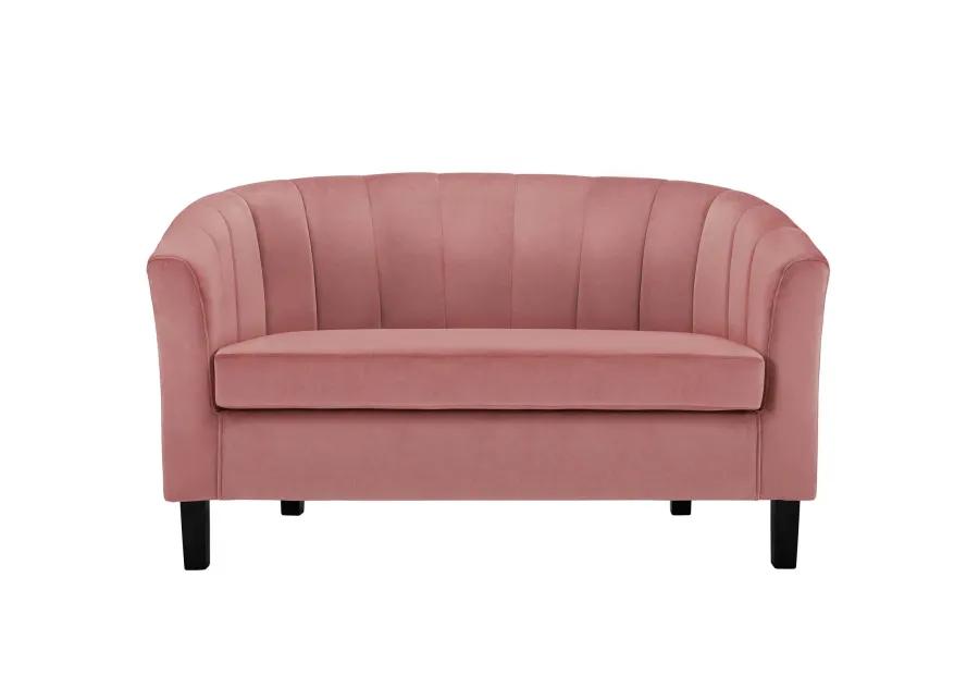 Prospect Channel Tufted Performance Velvet Loveseat