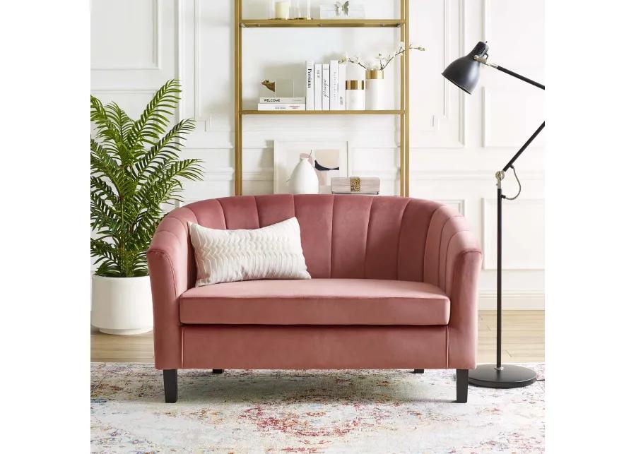 Prospect Channel Tufted Performance Velvet Loveseat