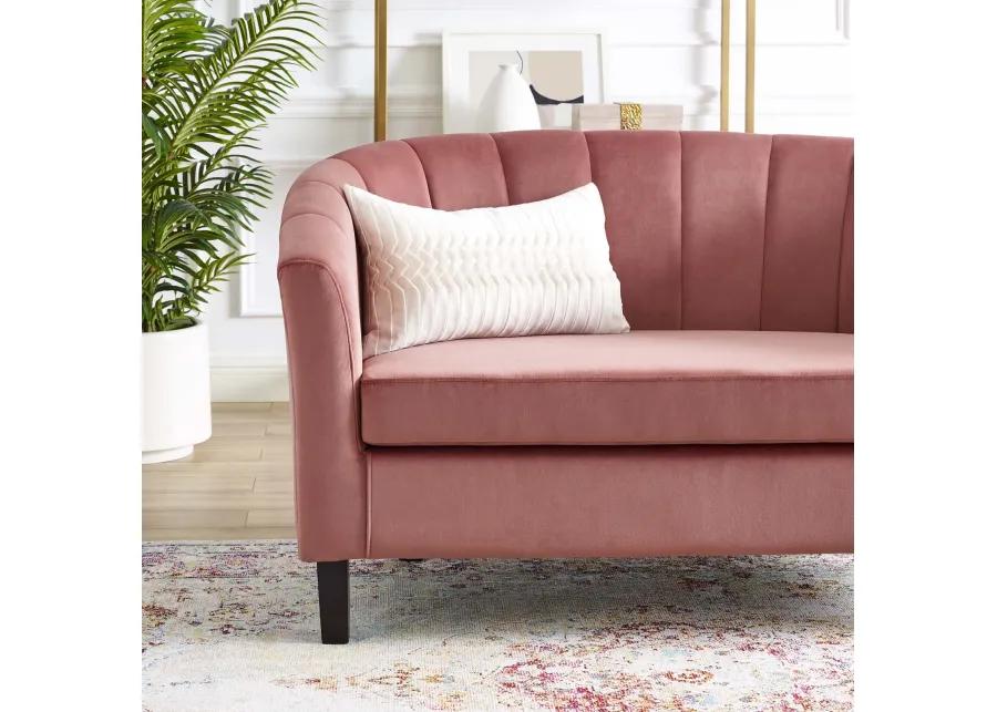 Prospect Channel Tufted Performance Velvet Loveseat