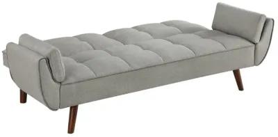 Caufield Upholstered Buscuit Tufted Covertible Sofa Bed Grey