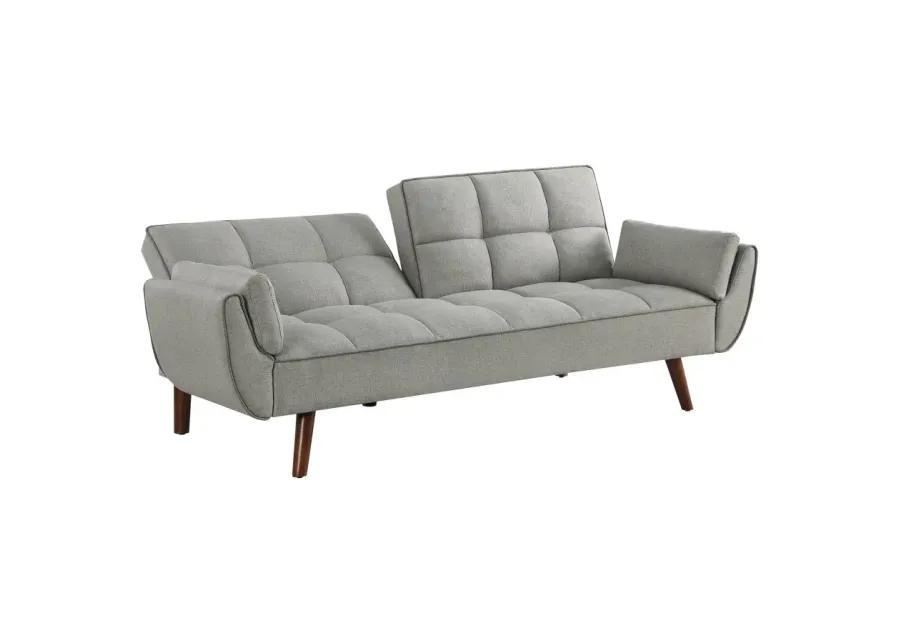 Caufield Upholstered Buscuit Tufted Covertible Sofa Bed Grey