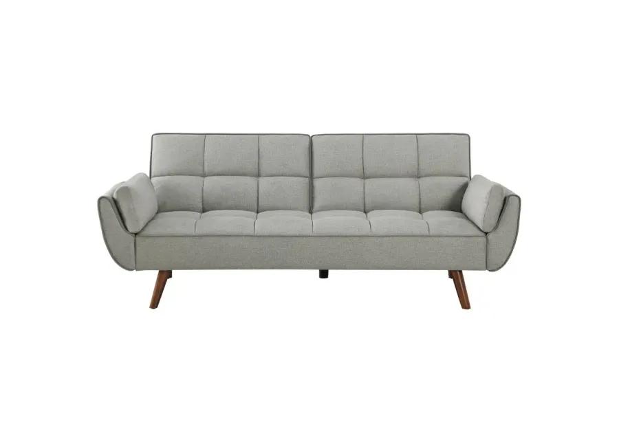 Caufield Upholstered Buscuit Tufted Covertible Sofa Bed Grey