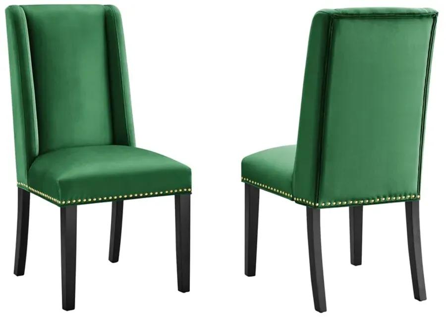 Baron Performance Velvet Dining Chairs - Set of 2