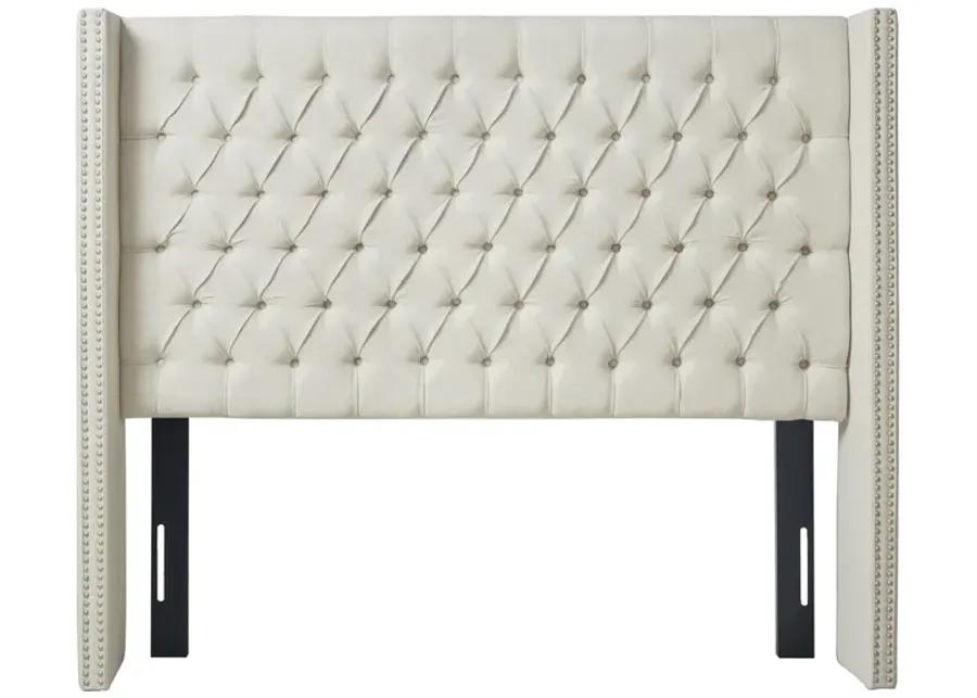 Madison Park Amelia Cream Upholstery Headborad