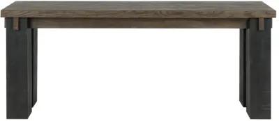 Duncan 72" Transitional Oak Wood Brown Console Table