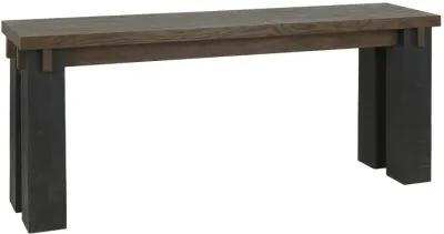 Duncan 72" Transitional Oak Wood Brown Console Table