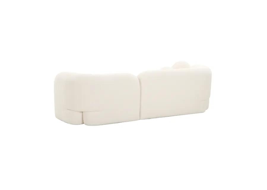 Amelie Cream Faux Fur Sofa