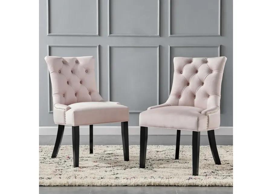 Regent Tufted Performance Velvet Dining Side Chairs - Set of 2