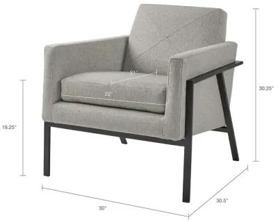 Madison Park Brayden Grey Accent Chair