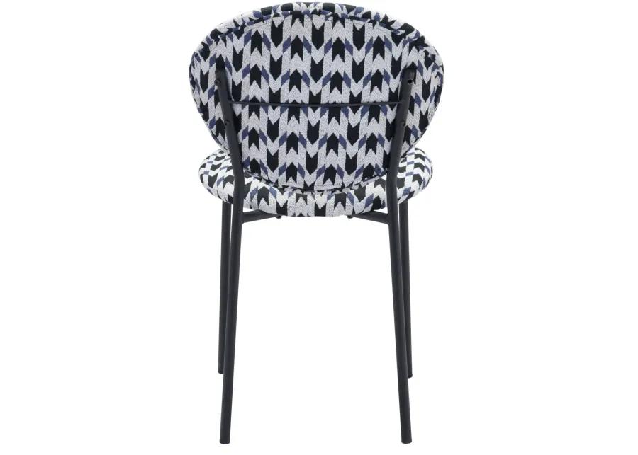 Clyde Dining Chair (Set of 2) Geometric Print & Black