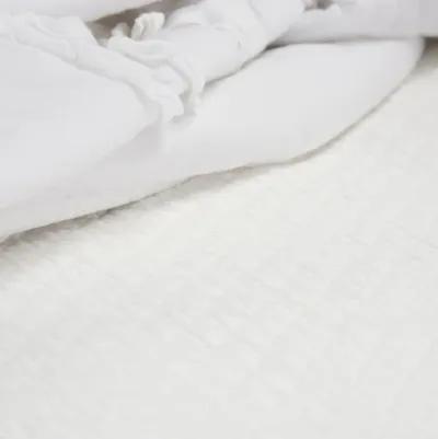 Lydia white Solid WhiteStandard Sham