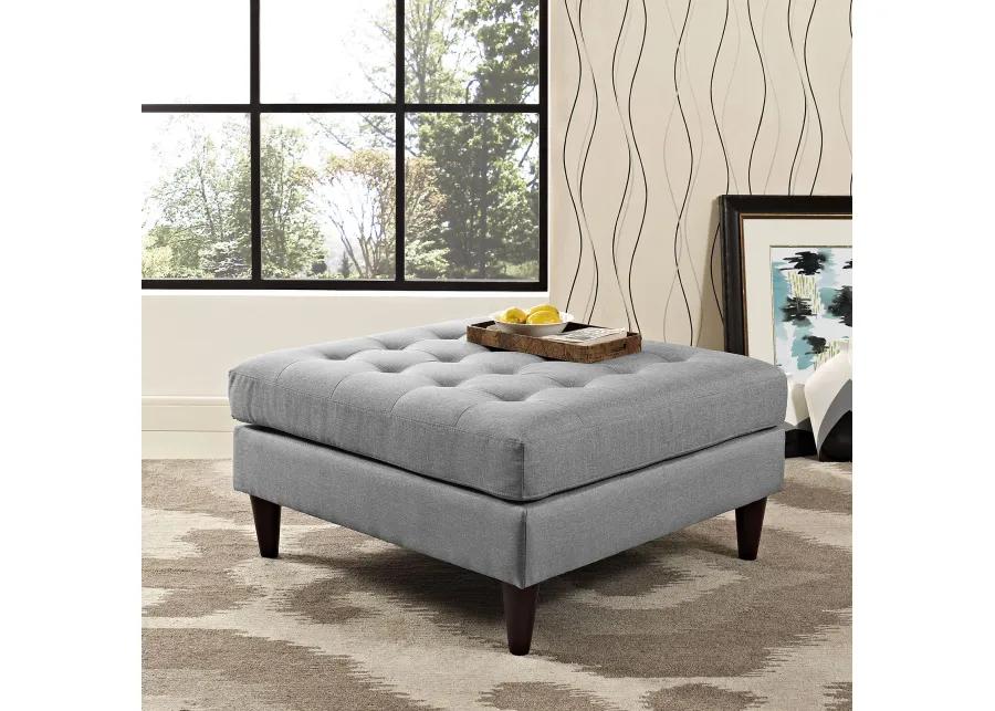 Empress Upholstered Fabric Large Ottoman