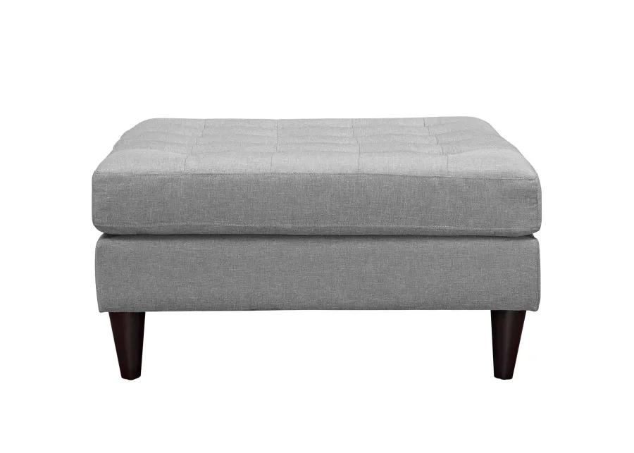 Empress Upholstered Fabric Large Ottoman