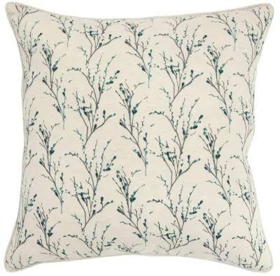 Floral Teal Pillow