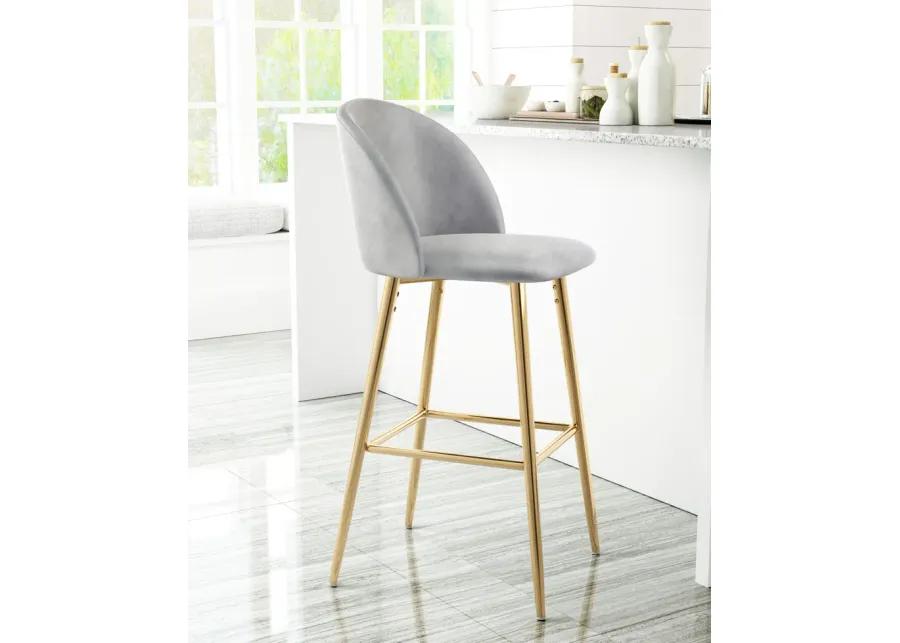 Cozy Barstool Gray & Gold