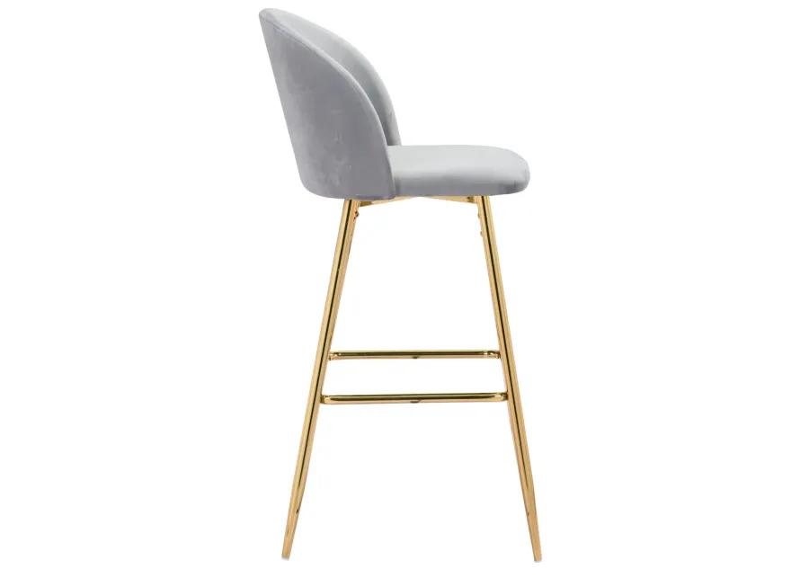 Cozy Barstool Gray & Gold