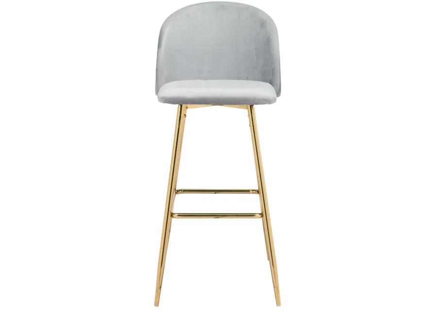 Cozy Barstool Gray & Gold