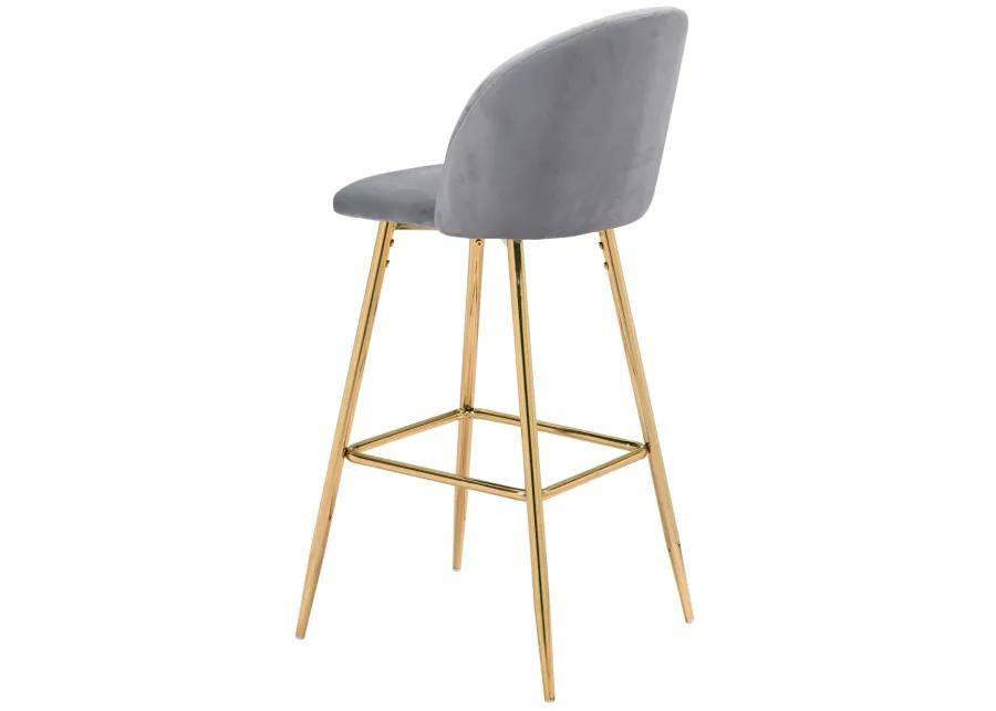 Cozy Barstool Gray & Gold