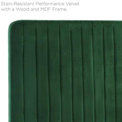 Milenna Channel Tufted Performance Velvet Twin Headboard