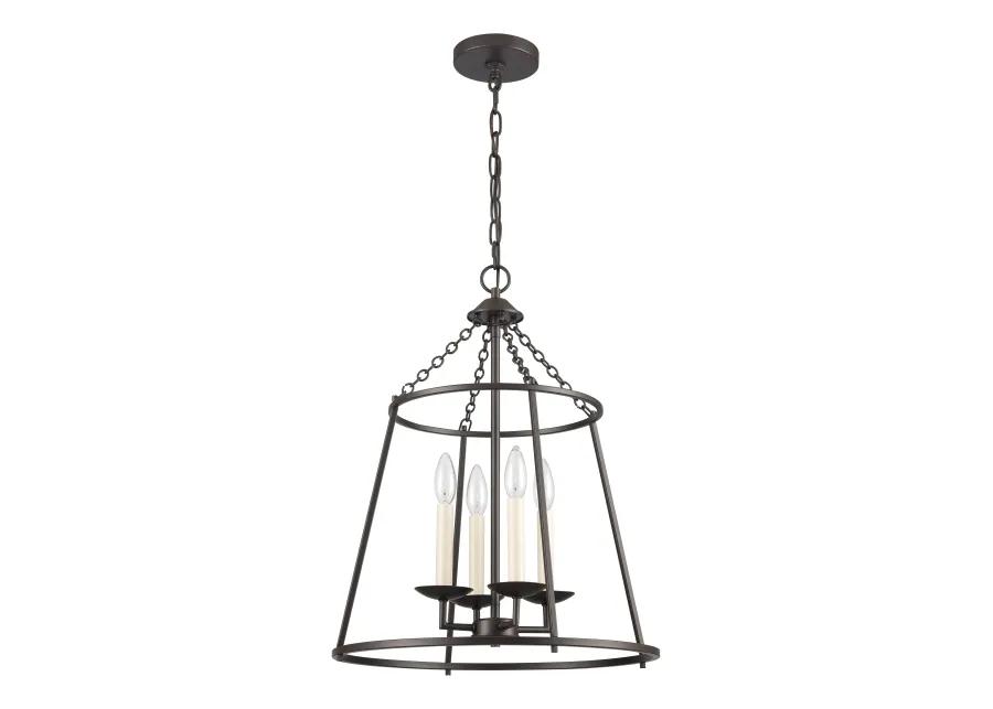 Joanie 17.25'' Wide 4-Light Pendant - Old Bronze