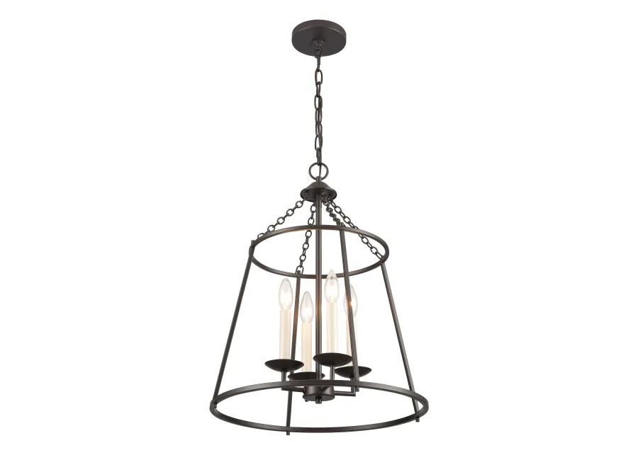 Joanie 17.25'' Wide 4-Light Pendant - Old Bronze