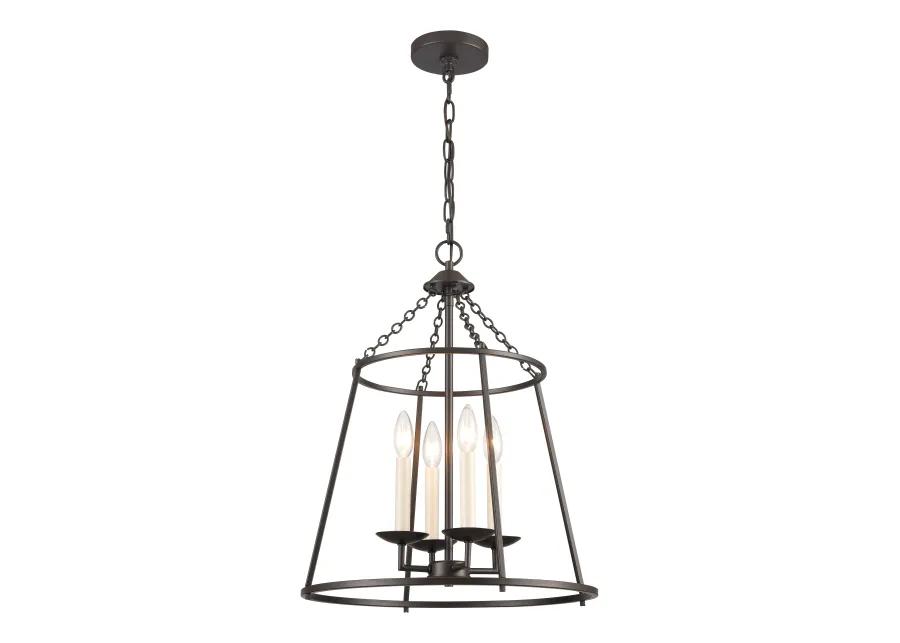 Joanie 17.25'' Wide 4-Light Pendant - Old Bronze