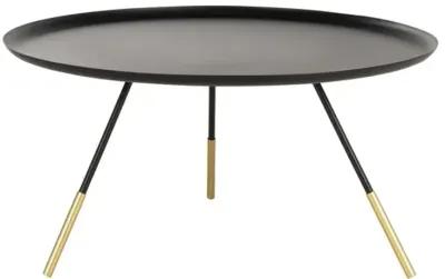 ORSON COFFEE TABLE W/ METAL GOLD CAP