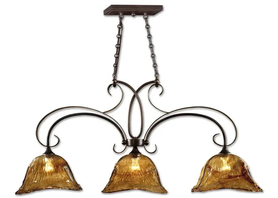 Vetraio 3 Lt Bronze Kitchen Island Light