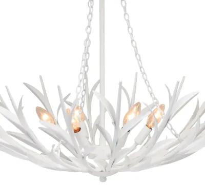 River Reed Basin Chandelier (White)