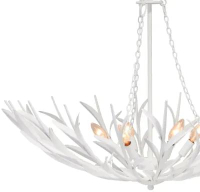 River Reed Basin Chandelier (White)