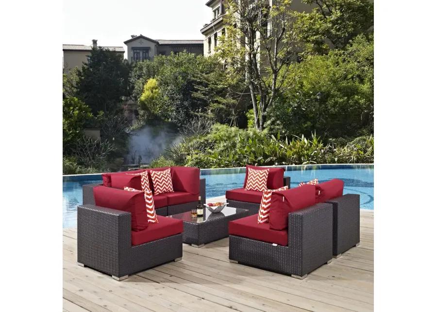 Convene 7 Piece Outdoor Patio Sectional Set