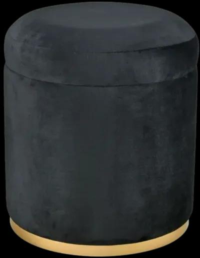 Raina Ottoman - Black