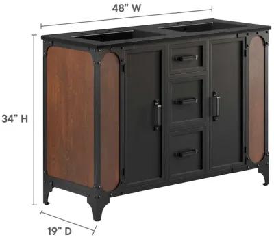 Steamforge 48" Double Sink Bathroom Vanity