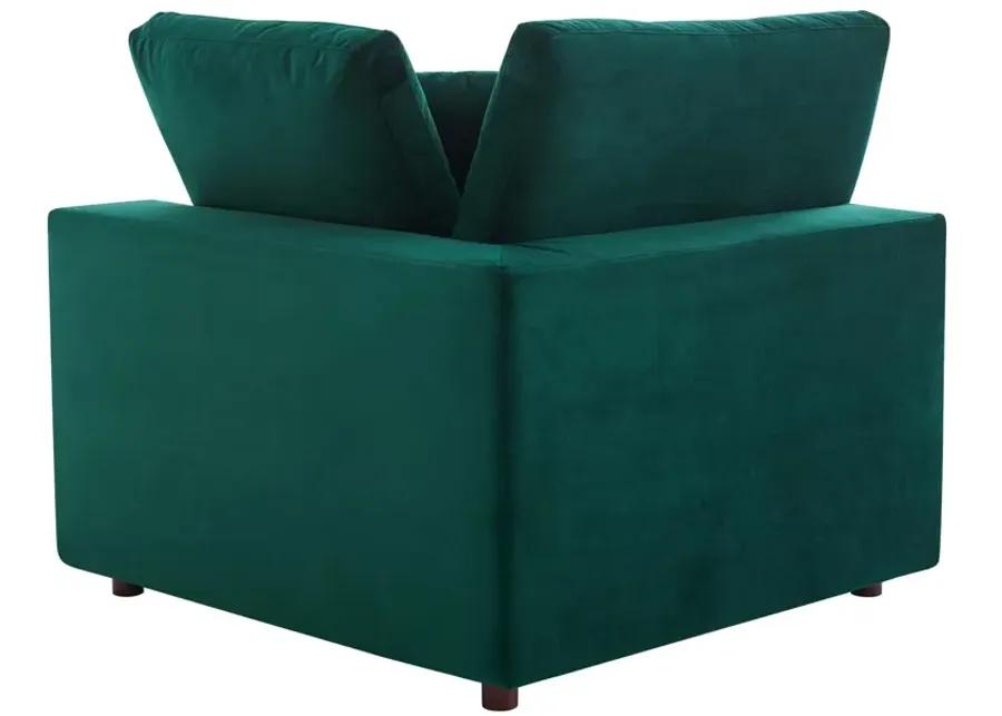 Commix Down Filled Overstuffed Performance Velvet Loveseat