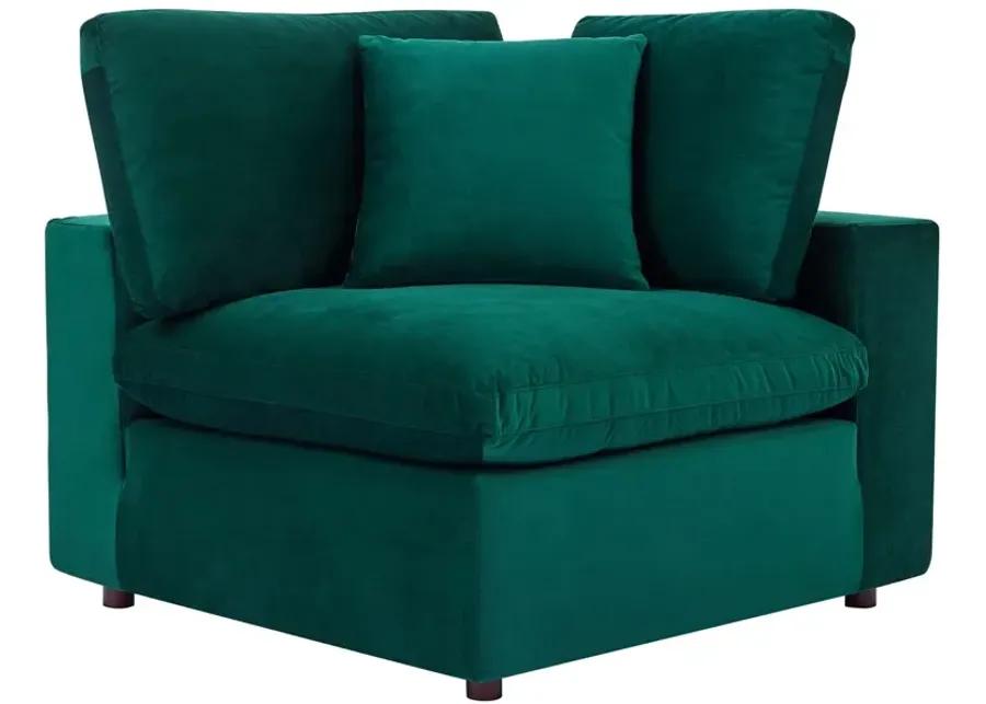 Commix Down Filled Overstuffed Performance Velvet Loveseat