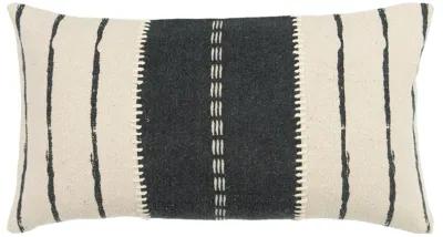 Donny Osmond Stripe Gray Pillow