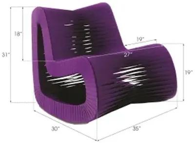 seat belt rocking chair, purple