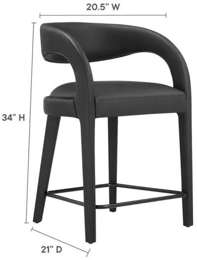 Pinnacle Vegan Leather Counter Stool - Set of 2