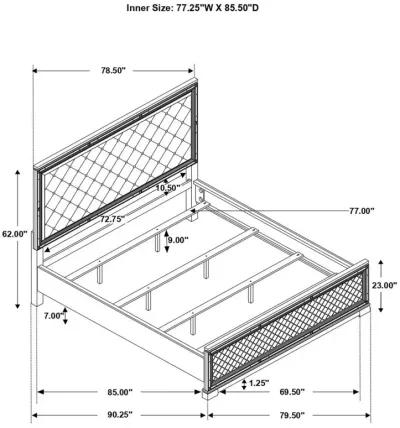 Eleanor Upholstered Tufted Bed White